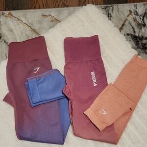 2pc Gymshark Leggings XS